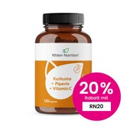 Produktabbildung: Kurkuma 95% Curcumin + Piperin + Vitamin C 120 St