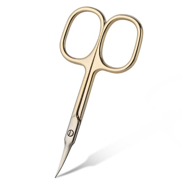 URAQT Nagelhautschere Edelstahl, gebogene Spitze, Gold