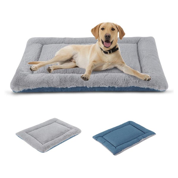 Hundebett waschbar Hundematte Hundedecke XS(45*33cm) Grau un 1 St