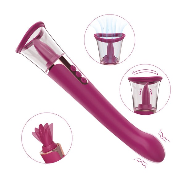 Vac me - G-Punkt-Vibrator mit Klitoris-Vibrozunge 1 St