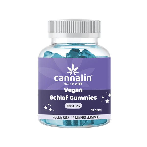 Cannalin - CBD Schlafgummis mit Melatonin - 15 mg CBD 30 St
