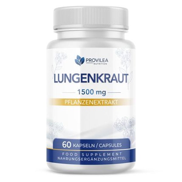 Lungenkraut Kapseln | 1500mg | Pflanzenextrakt 60 St