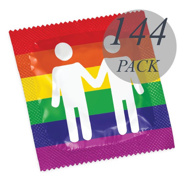 «Pride» Motivkondome mit freizügiger Comfort-Form (144 Kondome) 144 St