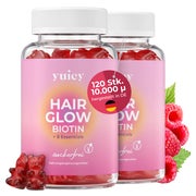 yuicy® Hair Glow - Biotin Gummies für Haarwachstum 120 St