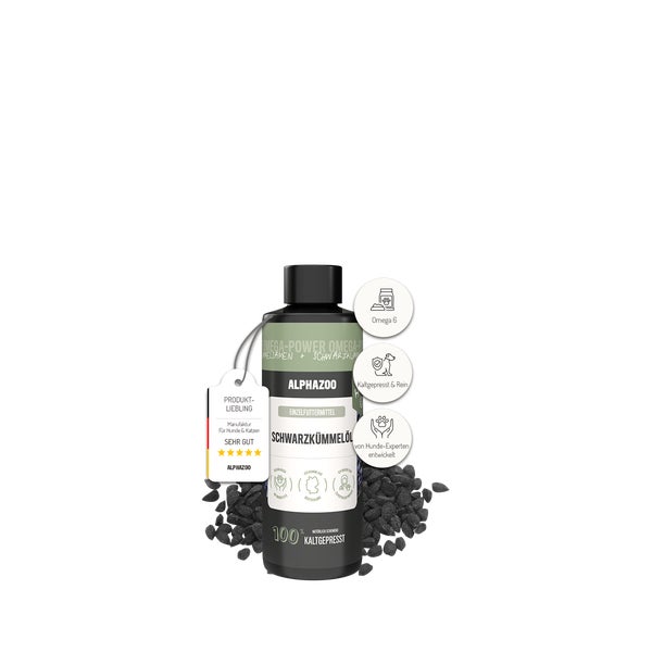 alphazoo Schwarzkümmelöl für Hunde 100 ml