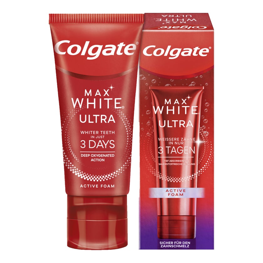 Colgate Max White Ultra Active Foam Whitening Zahnpasta 50 ml