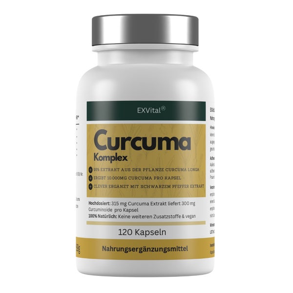 EXVital® Curcuma Komplex, hochdosiert, 120 Kapseln 89 g