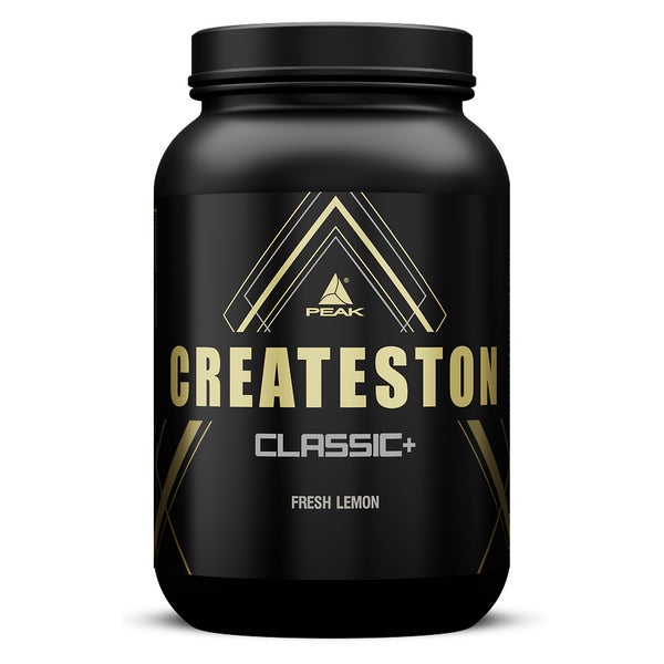 PEAK Createston Classic+ - 1648g - Geschmack Fresh Lemon I 15 Portionen I Post Workout I ALL in One I über 60 Schlüsselsubstrate I mit Whey Isolat, Hydrolysat, Kollagen I Creatin I Kohlenhydratmatrix I Muskelaufbau 1648 g