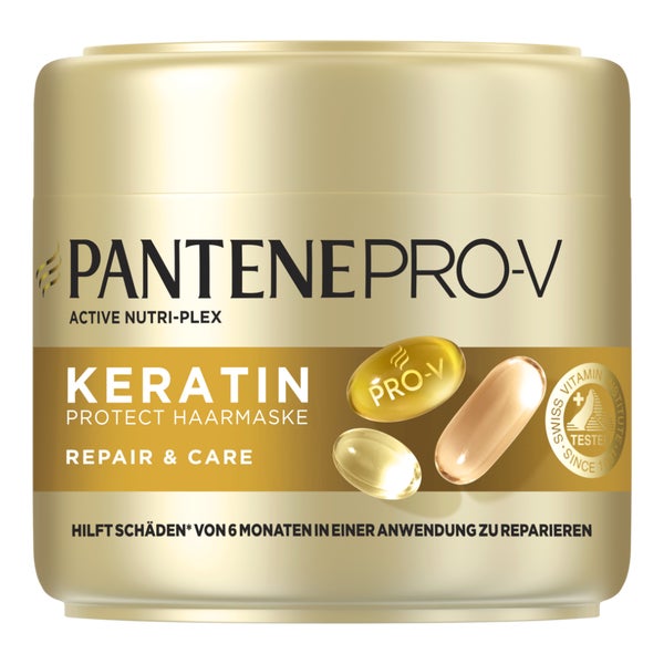 Pantene Pro-V Repair & Care Keratin Protect Haarmaske 300ml Trockenes, Geschädigtes Haar. Hilft, Schäden von 6 Monaten in 1 Anwendung zu Reparieren 1 St
