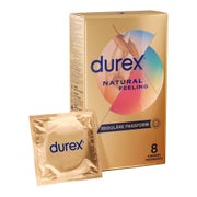 «Natural Feeling» latexfreie Markenkondome mit Easy-On™-Form (8 Kondome) 8 St
