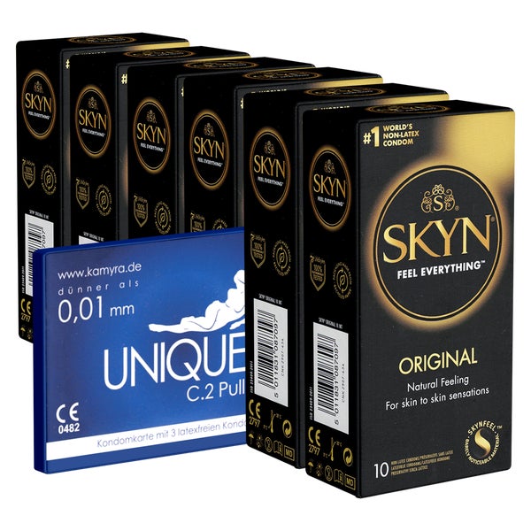 «Original» latexfreie Kondome + 1x Kamyra Unique Pull gratis (63 Kondome) 63 St