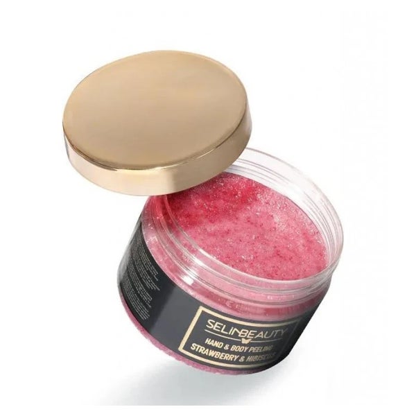 Selin Beauty Hand & Body Peeling Strawberry & Hibiscus 250 ml