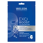 Produktabbildung: Weleda Exo Boost Collagen Tuchmaske Blauer Enzian 20 ml
