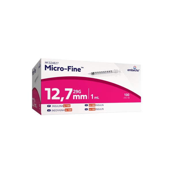 Micro-fine Insulinspritze 1 Ml U100 12,7 Mm 100 St