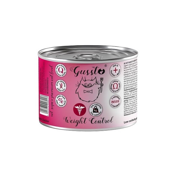 GUSSTO Vet Weight control Cat Futter für übergewichtige Katzen 0,2 kg