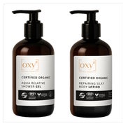 OXY8 NATURKOSMETIK KÖRPERPFLEGE SET: Duschgel & Body Lotion 500 ml