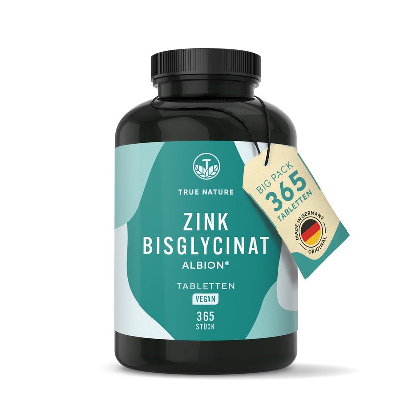 Zink Tabletten - Zink Bisglycinat Albion® - 1 Jahr Vorrat 365 St