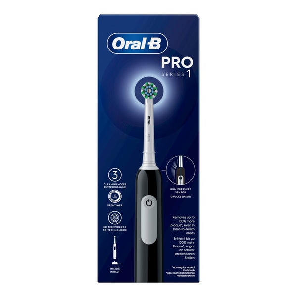 Oral-B Pro 1 Cross Action  Black Elektrische Zahnbürsten 1 St