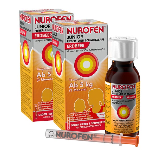 Nurofen Junior Fieber- & Schmerzsaft Duo 2X150 ml