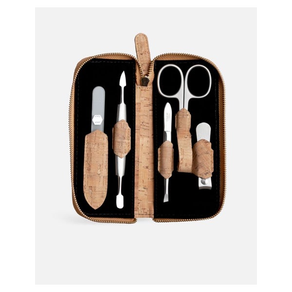 G&F Timor® 5-tlg Manikürset Kork Glasnagelfeile 33109 1 St
