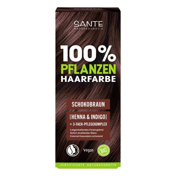 SANTE Pflanzenhaarfarbe 3-Fach Pflege SCHOKOBRAUN 02 Bio