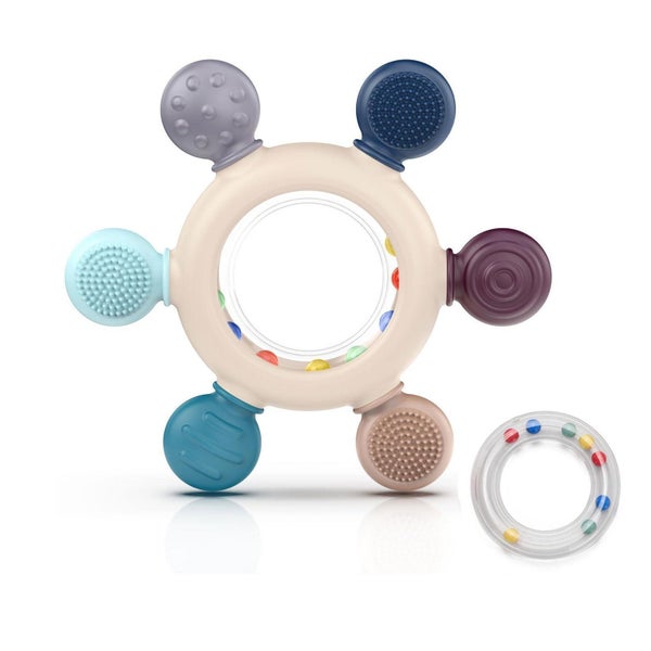 Beißring Baby aus Silikon BPA frei Zahnungshilfe 1 St