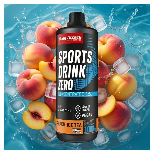 Body Attack Sports Drink Zero Schw. Johannisbeere 1000 ml