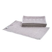 6x Gästehandtuch WAFFEL 30x50 cm grau I Hotelqualität 100% Baumwolle Zwirnfrottier