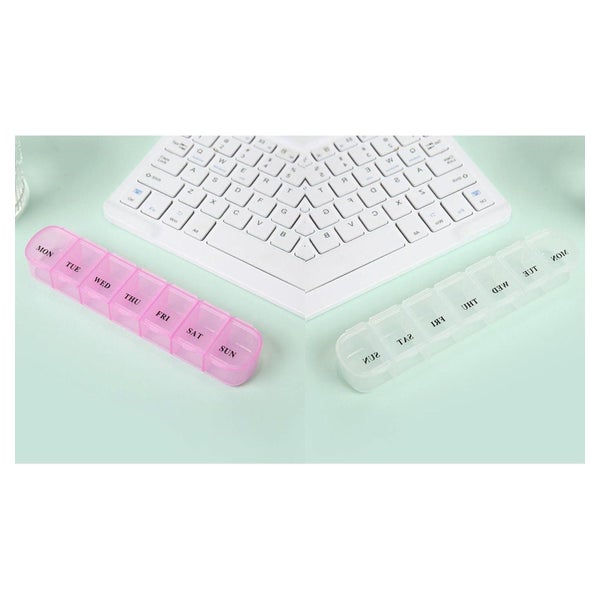 Große Pillendose 7 Tage Tablettenorganizer Vitamine Lebertra 1 St