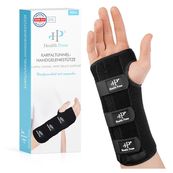 Health Press® Karpaltunnelbandage Größe S Rechts 1 St