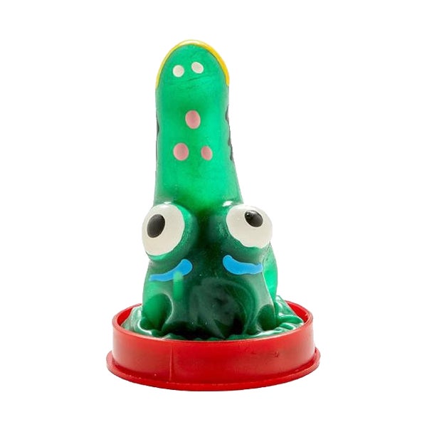 Scherzkondom «Krokodil» – handbemaltes Wildtier-Design (1 Stück) 1 St
