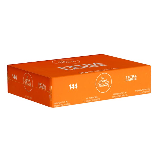 Extra Large – 144 breite Kondome, 57 mm, zylindrisch (144 Kondome) 144 St