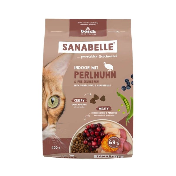 Sanabelle Indoor mit Perlhuhn 0,4 kg