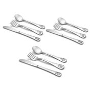 Edelstahl Kinderbesteck Set 9teilig Löffel Gabel 1 St