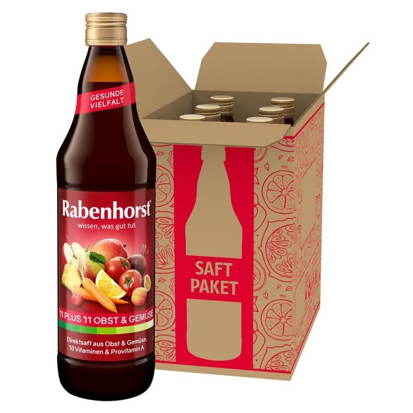 Rabenhorst 11 Plus 11 Obst & Gemüse 6x 700ml 4200 ml