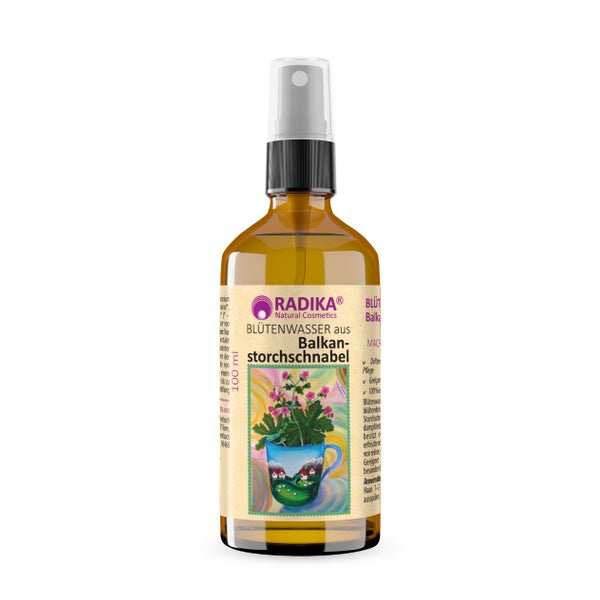 Bioherba Blütenwasser aus Balkan-Storchschnabel 100 ml