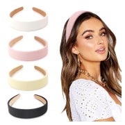 Haarreifen Damen Stirnband Verknotet Boho 4 Pack Ribbed Hair 1 St
