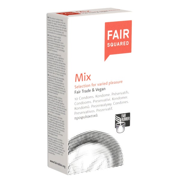 «Mix» - 10 vegane gemischte Kondome, nachhaltig (10 Kondome) 10 St