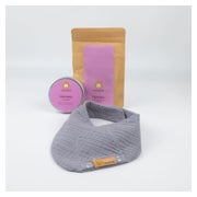 Harmonie-Set "Grau" | Kräuterpads & Halstuch 15 St