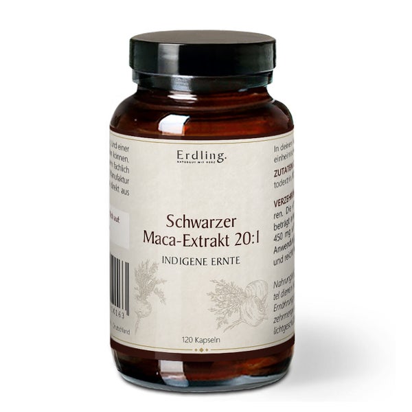 Schwarzes Maca-Extrakt 20:1 - 120 Kapseln 120 St