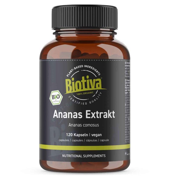 Biotiva Ananas Extrakt Kapseln Bio 72 g