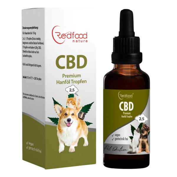 2,5 % CBD ÖL für Tiere 30 ml