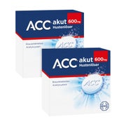 Produktabbildung: ACC akut 600 Brausetabl. Sparset 2X40 St