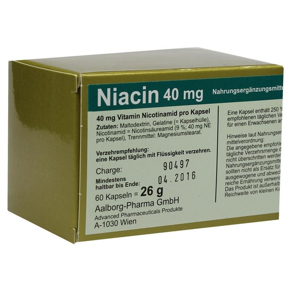 Niacin 40 mg pro Kapsel 60 St
