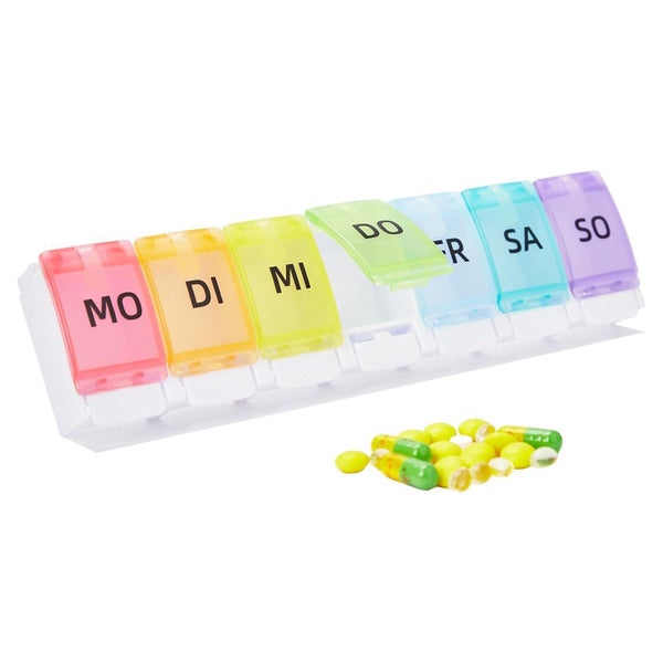 Pillendose Tablettenbox 7 Tage Medikamentenbox Leicht zu Öff 1 St