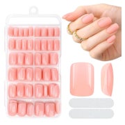 Press On Nägel Acryl 240 Stück Tips Set Quadratisch-Nackt 1 St