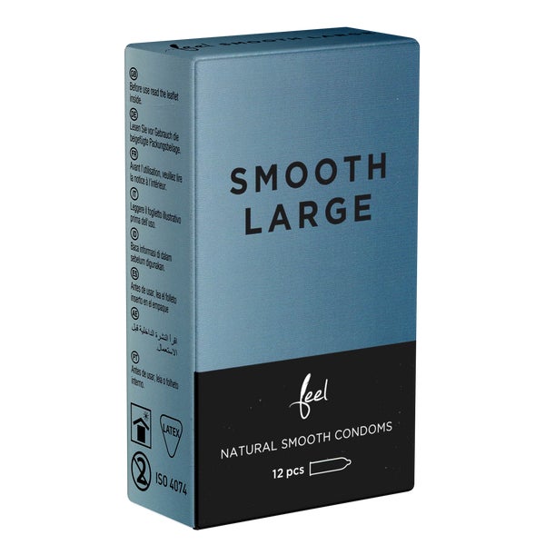 «Smooth Large» Kondome – Extra große Passform, 56 mm, 3er (12 Kondome) 12 St