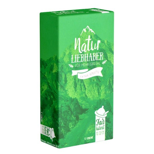 Fairhüterli «Natur Liebhaber» Öko-Kondome für umweltbewusste Liebhaber (12 Kondome) 12 St
