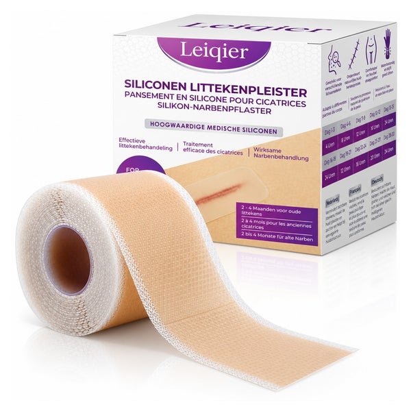 Leiqier Silikon-Narbenpflaster Rolle (4 cm breit) 150 cm