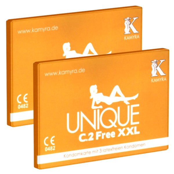Unique Free XXL Doppelpack, 6 latexfreie XXL-Kondome, AT-10 (6 Kondome) 6 St